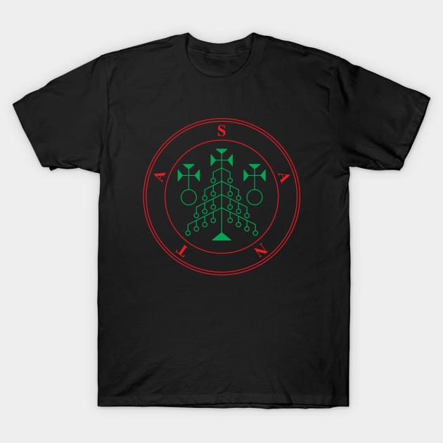 Hail Santa: Santa's Sigil T-Shirt by inotyler